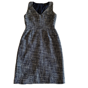 J. Crew Black and White Tweed Dress